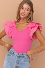 Load image into Gallery viewer, Shoulder Puff Ruffle SLV Bodysuit
