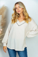 Load image into Gallery viewer, PLUS SIZE Long Sleeve Solid Knit Top

