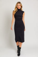 Load image into Gallery viewer, Mock Neck Sweater Midi Dress
