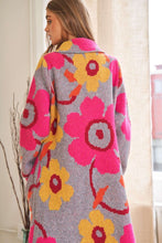 Load image into Gallery viewer, Printed Button Down Cardigan With Front Pockets
