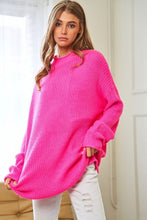 Load image into Gallery viewer, Solid Mock Neck Long Sleeve Knit Sweater
