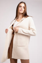 Load image into Gallery viewer, Hooded Open Front Sweater Cardigan
